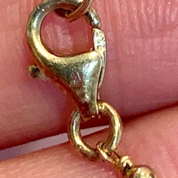 Gold vermeil 925 sterling silver crystal flower - Picture 4 of 6